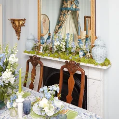 Best Mrs. Alice Madeline Azure Candle Holders (Pair)