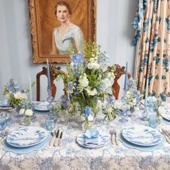 Best Mrs. Alice Madeline Azure Candle Holders (Pair)