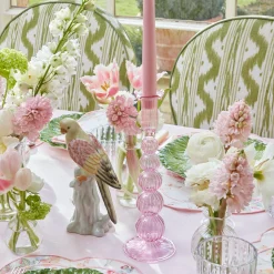 Outlet Mrs. Alice Marguerite Pink Candle Holders (Pair)
