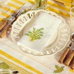 Online Mrs. Alice Mimosa White Linen Napkins (Set Of 4)