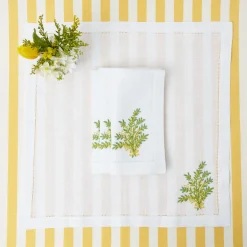 Online Mrs. Alice Mimosa White Linen Napkins (Set Of 4)