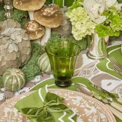 Hot Mrs. Alice Moss Green Tulip Glasses (Set Of 4)