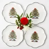 Outlet Mrs. Alice Christmas Tree Dinner Plate (Set Of 4)