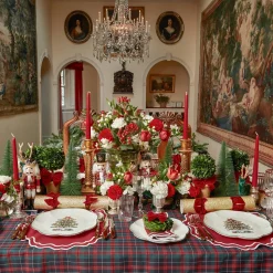 Outlet Mrs. Alice Christmas Tree Dinner Plate (Set Of 4)