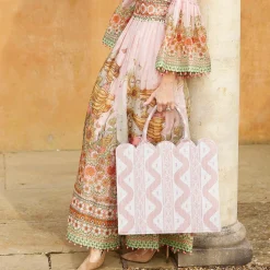 Online Mrs. Alice Tote Bag (Pink Ikat)