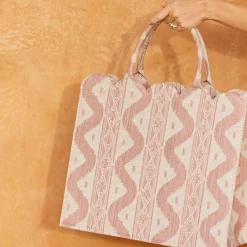 Online Mrs. Alice Tote Bag (Pink Ikat)