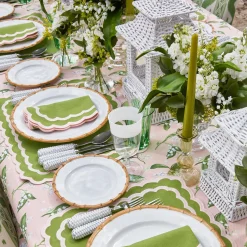 New Mrs. Alice Nancy Bamboo Dinner & Starter Plates (Set Of 8)