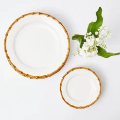New Mrs. Alice Nancy Bamboo Dinner & Starter Plates (Set Of 8)