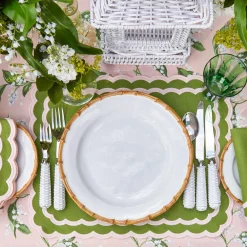 Online Mrs. Alice Nancy Bamboo Dinner Plate (Set Of 4)