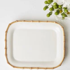 Mrs. Alice Nancy Bamboo Rectangle Platter