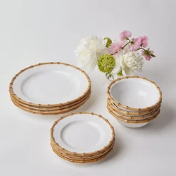 Clearance Mrs. Alice Nancy Bamboo Starter Plate (Set Of 4)