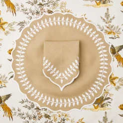 Discount Mrs. Alice Natural Laurel Placemats (Set Of 4)