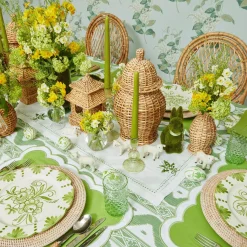 New Mrs. Alice Natural Rattan Decoration Set
