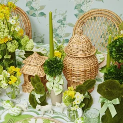 New Mrs. Alice Natural Rattan Ginger Jar
