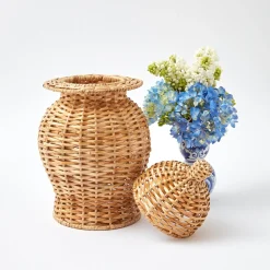 New Mrs. Alice Natural Rattan Ginger Jar