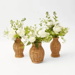 Discount Mrs. Alice Natural Rattan Pagoda Decoration Set