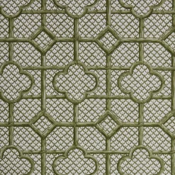 Discount Mrs. Alice Olive Green Bamboo Trellis Fabric