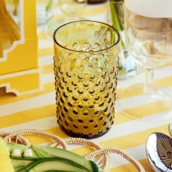 Online Mrs. Alice Olive Green Hobnail Glasses (Set Of 6)