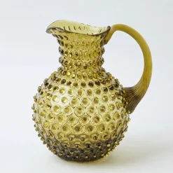 Outlet Mrs. Alice Olive Green Hobnail Jug