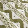 Hot Mrs. Alice Olive Green Ikat Stripe Fabric