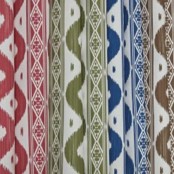 Hot Mrs. Alice Olive Green Ikat Stripe Fabric