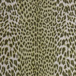 Mrs. Alice Olive Green Leopard Fabric