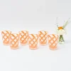 Clearance Mrs. Alice Orange Swirl Outdoor Glasses (Set Of 6)