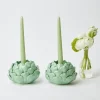 Online Mrs. Alice Pale Green Artichoke Candle Holder (Pair)