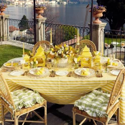 Online Mrs. Alice Passalacqua Yellow Stripe Tablecloth