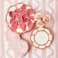 Hot Mrs. Alice Personalised Dusty Pink Napkin Bow
