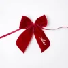 Outlet Mrs. Alice Personalised Red Velvet Napkin Bow