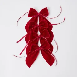 Outlet Mrs. Alice Personalised Red Velvet Napkin Bow