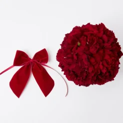 Outlet Mrs. Alice Personalised Red Velvet Napkin Bow