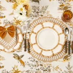 Sale Mrs. Alice Petal Bamboo Ceramic Dinner & Starter Plates (Set Of 8)