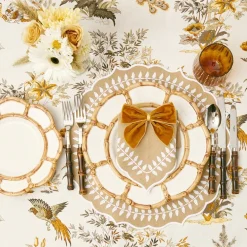 Sale Mrs. Alice Petal Bamboo Ceramic Dinner Plate