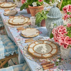 Sale Mrs. Alice Petal Bamboo Ceramic Dinner Plate