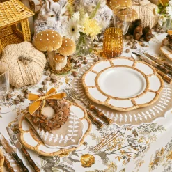 Sale Mrs. Alice Petal Bamboo Ceramic Dinner Plate