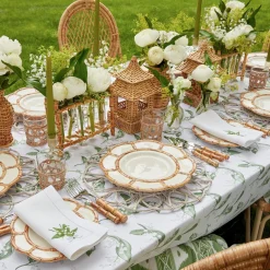Sale Mrs. Alice Petal Bamboo Ceramic Dinner Plate (Set Of 4)