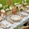 Clearance Mrs. Alice Petal Bamboo Ceramic Dinner Plate (Set Of 4)