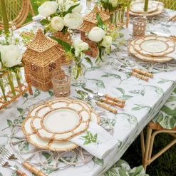 Outlet Mrs. Alice Petal Bamboo Ceramic Dinner & Starter Plates (Set Of 8)