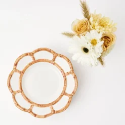 Sale Mrs. Alice Petal Bamboo Ceramic Starter Plate