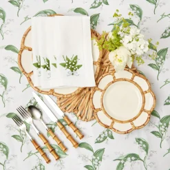 Sale Mrs. Alice Petal Bamboo Ceramic Starter Plate