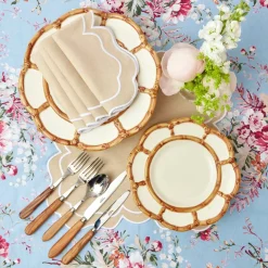 Online Mrs. Alice Petal Bamboo Starter Plate (Set Of 4)