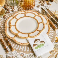 Clearance Mrs. Alice Petal Bamboo Starter Plate (Set Of 4)