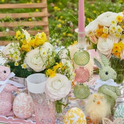 Discount Mrs. Alice Pink & Green Camille Candle Set (Green Candles)