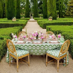 New Mrs. Alice Pink & Green Pagoda Dinner Plate (Set Of 4)