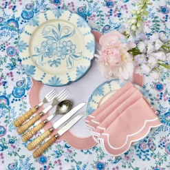 Best Mrs. Alice Pink Applique Napkins (Set Of 4)