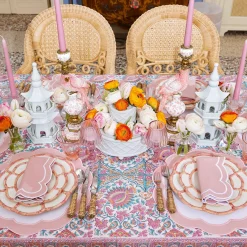 Best Mrs. Alice Pink Applique Napkins (Set Of 4)
