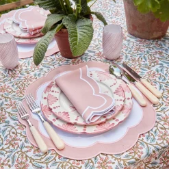 Best Mrs. Alice Pink Applique Napkins (Set Of 4)