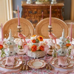 Best Mrs. Alice Pink Applique Napkins (Set Of 4)